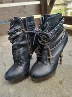 Gothic schoenen van vegan leer, Kleding | Dames, Zwart, Lage of Enkellaarzen, Ophalen of Verzenden, Gedragen