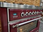 Luxe Fornuis Boretti Majestic 90cm bordeaux rood Frytop, 60 cm of meer, Ophalen of Verzenden, Zo goed als nieuw, Energieklasse A of zuiniger