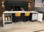 High-end designkeuken met royaal kookeiland, Huis en Inrichting, Ophalen, Overige materialen, Zwart, Nieuw