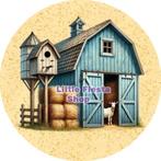 LF6478 icing frosting boerderij 20cm eetbare taart print top, Ophalen of Verzenden, Nieuw, Taarten, Versiering