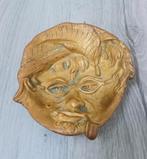 vintage massief messing gezicht schaaltje, Ophalen of Verzenden