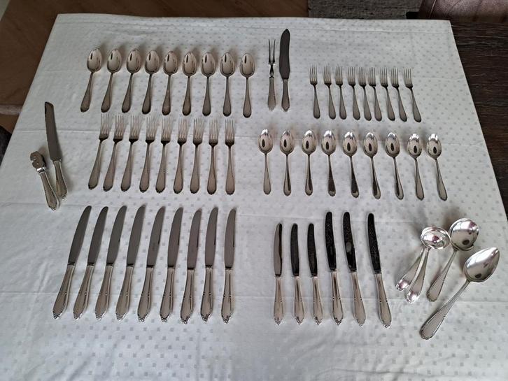 Gero Riche 90 Verzilverd Bestek - Georg Nilsson Design, Antiek en Kunst, Antiek | Bestek, Ophalen of Verzenden