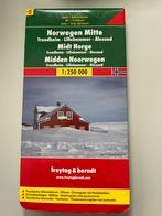 Autokaart Wegenkaart Noorwegen midden landkaart routekaart, Boeken, Atlassen en Landkaarten, 2000 tot heden, Ophalen of Verzenden