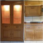 Meubel set, vitrinekast, dressoir, tv kastje. Hout, Huis en Inrichting, Kasten | Vitrinekasten, Ophalen, Zo goed als nieuw, 25 tot 50 cm