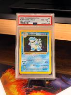 Blastoise 1st ed. Base Set PSA 8.5 Nederlands, Ophalen of Verzenden, Zo goed als nieuw, Losse kaart, Foil