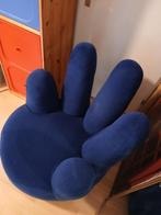 Te koop hand/vinger  stoel, Huis en Inrichting, Stoelen, Ophalen, Twee, Blauw, Hand