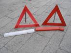 2x Gevarendriehoek + etui; bij pech onderweg, Ophalen of Verzenden, Zo goed als nieuw