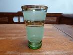 Art deco glazen vaasje, Laeken, Antiek en Kunst, Antiek | Glas en Kristal, Ophalen of Verzenden
