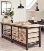 Kookeiland, Werkbank, Dressoir, Grenen kookeiland, Op maat, Antiek en Kunst, Ophalen of Verzenden