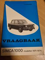 Vraagbaak Simca 1000 1971-1974, Ophalen of Verzenden