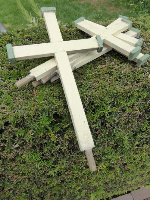 Nog 2 oude houten processie kruisjes / kruisen kruis, Verzamelen, Religie, Gebruikt, Ophalen of Verzenden