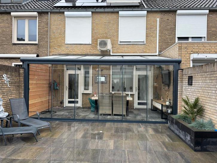 Glazen schuifwanden glazen schuifdeur glazenschuifwand, Tuin en Terras, Overkappingen, Nieuw, Veranda, Ophalen of Verzenden