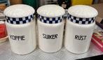 Oude keramieken potten Rijst Suiker Koffie, Antiek en Kunst, Ophalen of Verzenden