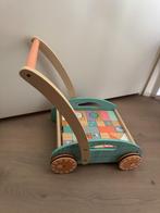 Houten blokkenkar, Ophalen, Zo goed als nieuw, Duw- of Trekspeelgoed