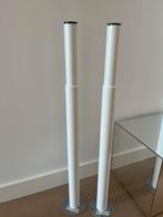 Tafelpoten verstelbaar wit, Ophalen of Verzenden, Zo goed als nieuw, Rond, 50 tot 100 cm