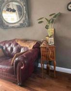 Franse antiek bijzettafel/kastje lade, deurtje, marmer blad, Huis en Inrichting, Woonaccessoires | Zuilen en Pilaren, Ophalen