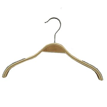 Houten KLEDINGHANGERS met slipnots 33 cm. zgan 50 stuks  beschikbaar voor biedingen