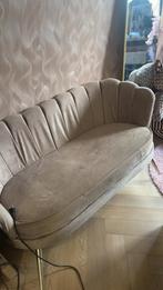 Mooi velvet bankje, Gebruikt, Tweepersoons, 75 tot 100 cm, Ophalen of Verzenden