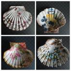 Decoratieve St Jacobsschelpen met Vogelmotieven, Ophalen of Verzenden, Rond