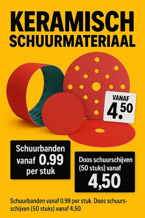 Schuurmateriaal; Schuurschijven & Schuurbanden, Doe-het-zelf en Verbouw, Overige Doe-het-zelf en Verbouw, Nieuw, Verzenden