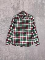 Edwin Geruit Flannel S Overhemd Groen Rood Wit, Halswijdte 38 (S) of kleiner, Ophalen of Verzenden, Zo goed als nieuw, Edwin