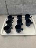 Merk : Mepal 8 kopjes donkerblauw., Ophalen of Verzenden, Zo goed als nieuw