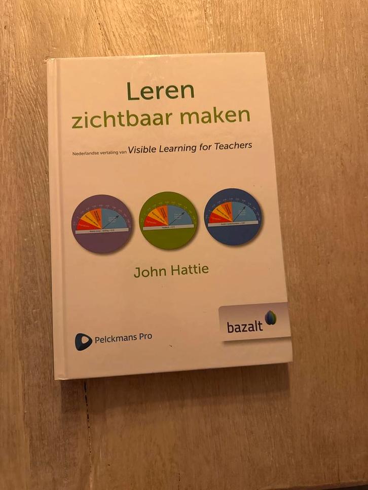Leren zichtbaar maken - John Hattie, Boeken, Studieboeken en Cursussen, Zo goed als nieuw, HBO, Ophalen of Verzenden