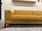 Nieuw Design on Stock Aikon 4-Zits bank Geel stof Design 246, 75 tot 100 cm, Ophalen of Verzenden, Rechte bank, Stof