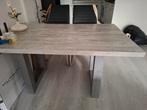 Pronto eettafel betonlook/wild eiken truffel - 140x90 cm, Huis en Inrichting, Tafels | Eettafels, Ophalen