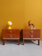 Set vintage design nachtkastjes, Meurop, Pierre Guariche, Huis en Inrichting, Slaapkamer | Complete slaapkamers, Gebruikt, Eenpersoons