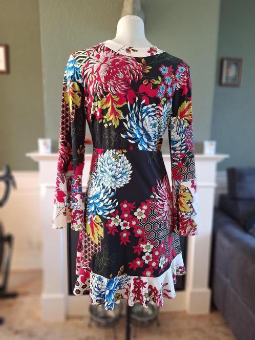 Hale Bob een plaatje van een jurk gevoerd M gratis verz, Kleding | Dames, Jurken, Zo goed als nieuw, Maat 42/44 (L), Overige kleuren