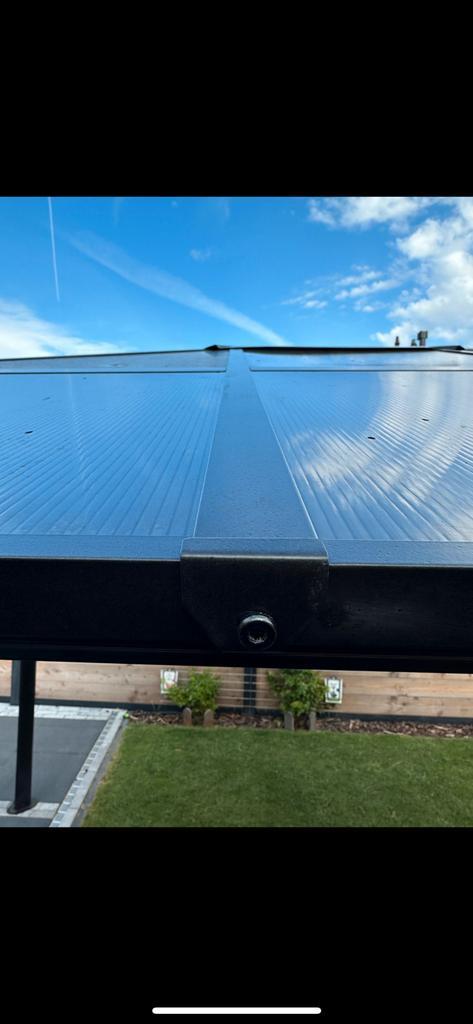 Paviljoen onderdeel dak.       HELP HELP, Tuin en Terras, Parasols, Zo goed als nieuw, Overige typen, 3 tot 4 meter, Ophalen