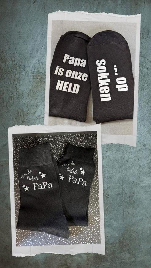 Vaderdag sokken 'papa is onze held op sokken', Kleding | Heren, Sokken en Kousen, Nieuw, Maat 43 t/m 46, Zwart, Ophalen of Verzenden