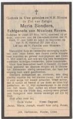 Maria Sanders 1876 Uden + 1949 Uden, 72 jaar, Verzenden
