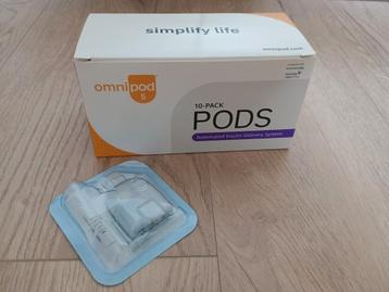 Vijf Omnipod 5 pods beschikbaar voor biedingen