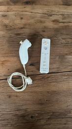 Wii controller met nunchuck wit werken 100%, Spelcomputers en Games, Spelcomputers | Nintendo Wii, ., Ophalen of Verzenden, Zo goed als nieuw