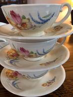 Vintage MOSA TULPEN SERVIES, 6 kop/schotels, Ophalen of Verzenden