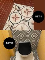 Terracotta en gele wandtegels + patroon vloertegels, Doe-het-zelf en Verbouw, Tegels, Nieuw, Minder dan 5 m², Wandtegels, Keramiek