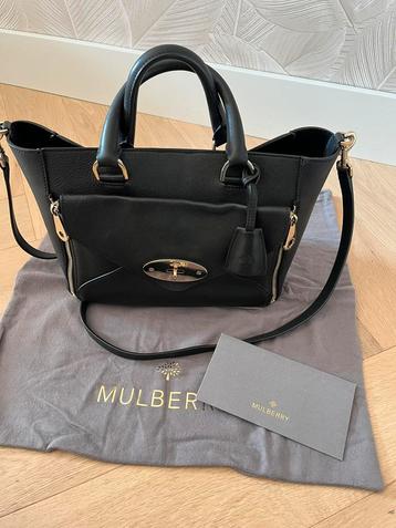 Mulberry small willow tote in zwart beschikbaar voor biedingen