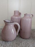 3 vazen licht oud roze zware kwaliteit vaste prijs alleen op, Huis en Inrichting, Ophalen, Overige kleuren, Aardewerk of Porselein