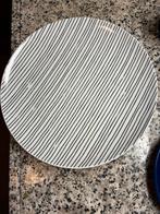 Drie zwart-witte Xenos borden - 26,5 cm, Huis en Inrichting, Keuken | Servies, Ophalen of Verzenden, Zo goed als nieuw, Bord(en)