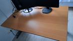 Arend bureau beuken blad 80 x 140 cm, Huis en Inrichting, Bureaus, Ophalen, In hoogte verstelbaar, Zo goed als nieuw, Bureau