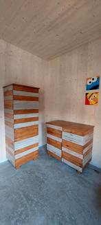 Steigerhouten kinderkamer: kast, commode en ledikant, Kinderen en Baby's, Kinderkamer | Commodes en Kasten, Ophalen of Verzenden