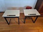Twee vintage schooltafels met stoel, Antiek en Kunst, Ophalen
