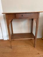 Vintage Bijzettafeltje - Kan nog een ronde mee!, 45 tot 60 cm, Gebruikt, Rechthoekig, Hout