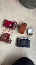 Vintage camera met losse flits, Audio, Tv en Foto, Fotocamera's Analoog, Ophalen, Zo goed als nieuw, Spiegelreflex, Canon