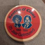 Beatrix & Claus Speldje - 25 Jaar Getrouwd, Verzamelen, Ophalen of Verzenden, Gebruikt, Nederland, Speld(je) of Lepel(tje)