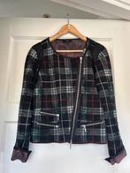 Claudia Strater vest ruit schuine rits M 38 40 gebreid, Kleding | Dames, Truien en Vesten, Maat 38/40 (M), Verzenden, Zwart, Zo goed als nieuw