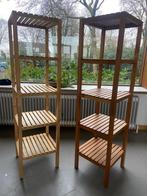 Twee houten rekjes Ikea Molger / handdoeken of badkamer rek, Huis en Inrichting, Kasten | Stellingkasten, Ophalen, Gebruikt