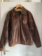 Pall Mall PmE vintage leren pilotenjack maat XL bruin, Bruin, Maat 56/58 (XL), Ophalen of Verzenden, Pme Legend